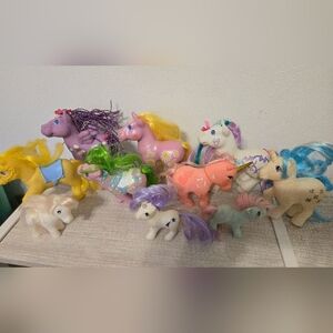 Vintage My Little Pony Hasbro 1980s Mixed Lot of 10 Ponies Old Toys MLP